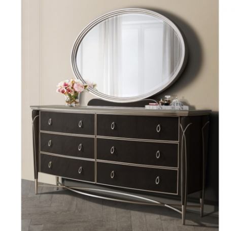AICO Villa Cherie Dresser in Hazelnut