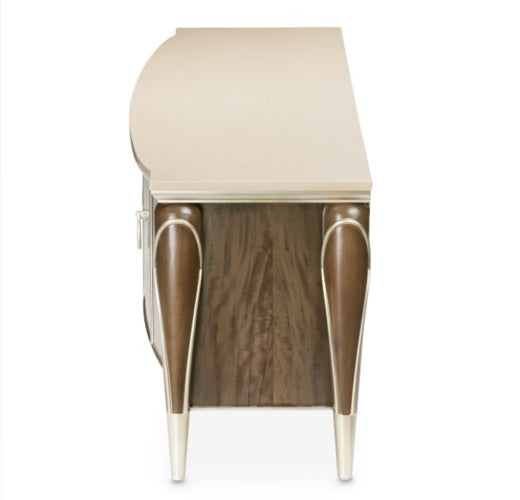 AICO Villa Cherie Media Cabinet in Hazelnut