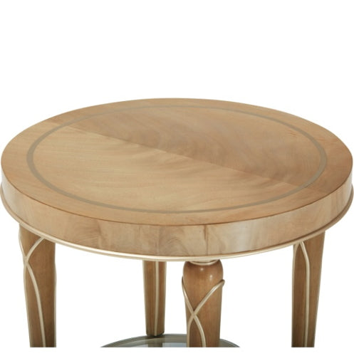 AICO Villa Cherie End Table in Caramel