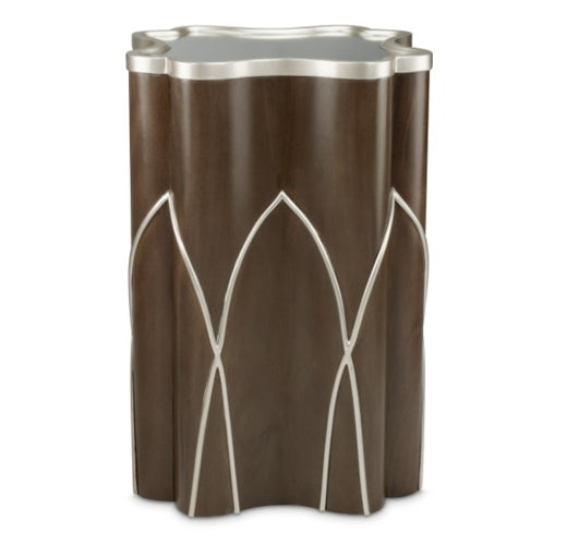 AICO Villa Cherie Chairside Table in Hazelnut