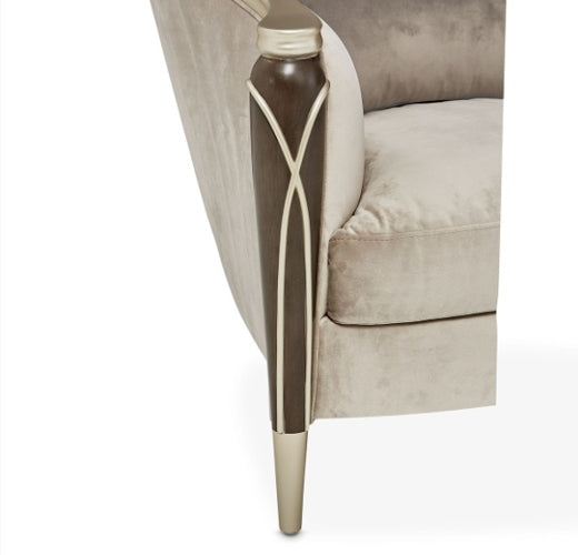 AICO Villa Cherie Matching Accent Chair in Hazelnut