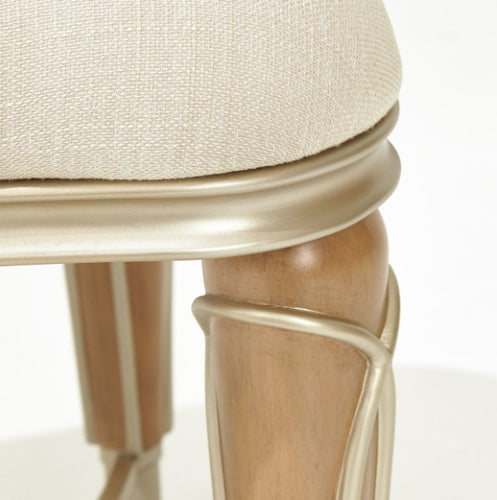 AICO Villa Cherie Ottoman in Caramel