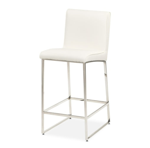 AICO Furniture State St.Counter Height Chair in Glossy White image
