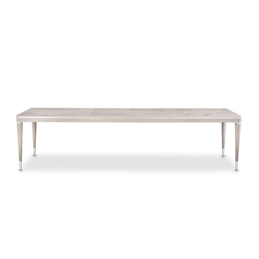 AICO Lanterna Rectangular Dining Table in Silver Mist image