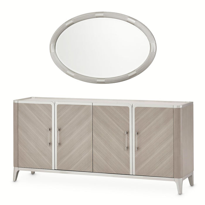 AICO Lanterna Sideboard in Silver Mist