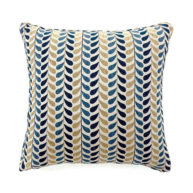 DROPP 18" X 18" Pillow, Blue & Yellow (2/CTN) image