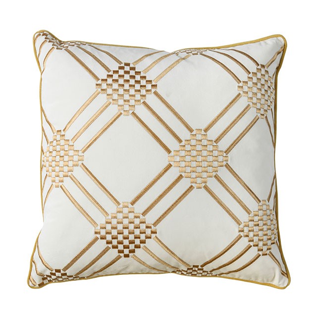 Pam Ivory/Yellow 20" X 20" Pillow, Ivory & Yellow (2/CTN) image