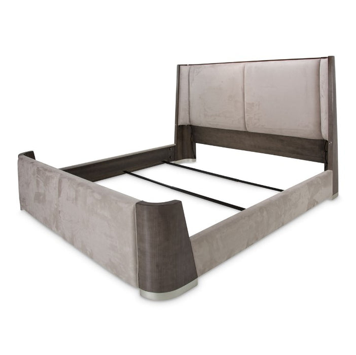 AICO Roxbury Park King Dual-Panel Bed in Slate