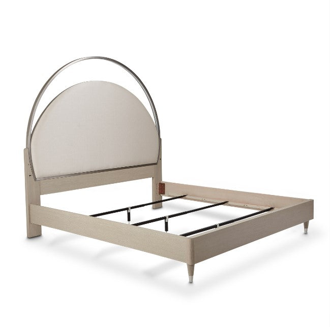 AICO Eclipse Cal King Upholstered Bed in Moonlight