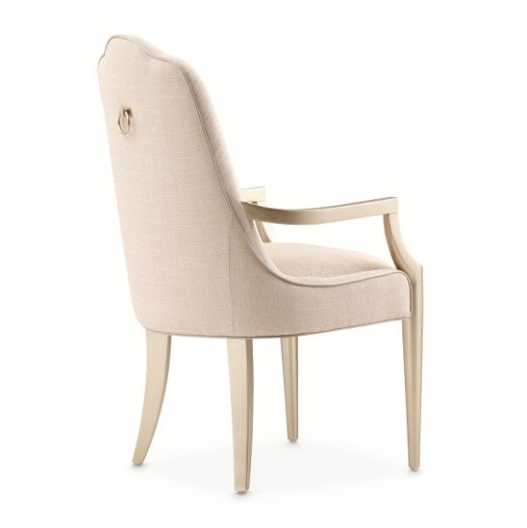 AICO Malibu Crest Arm Chair in Chardonnay (Set of 2)